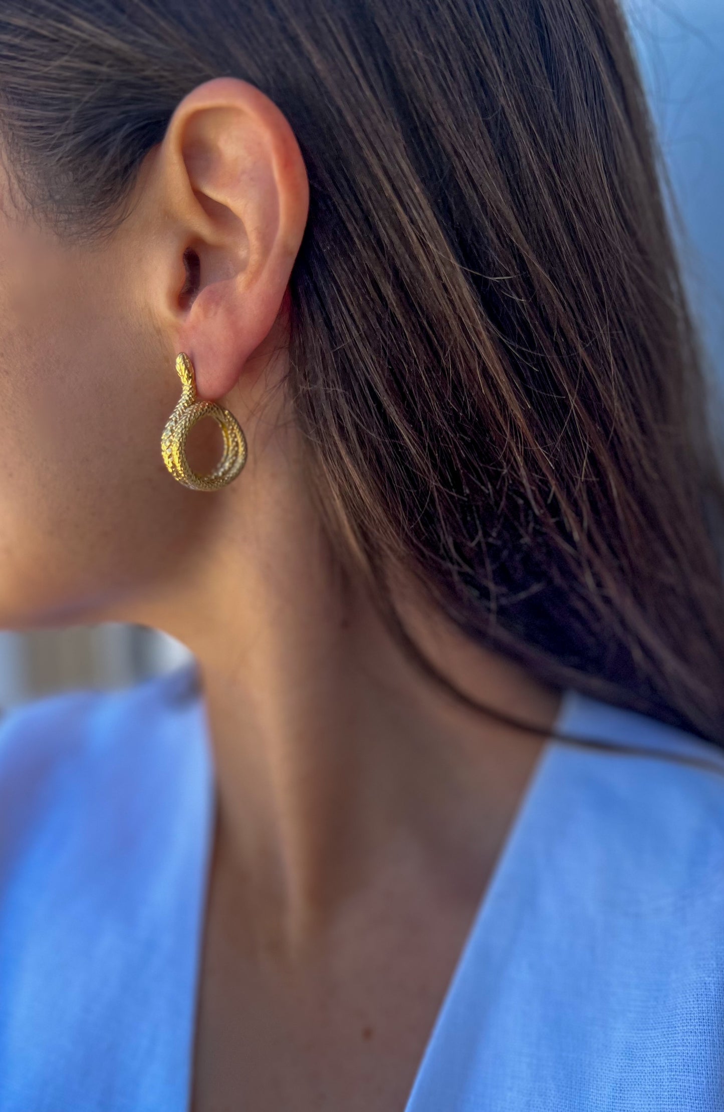 Snake earrings