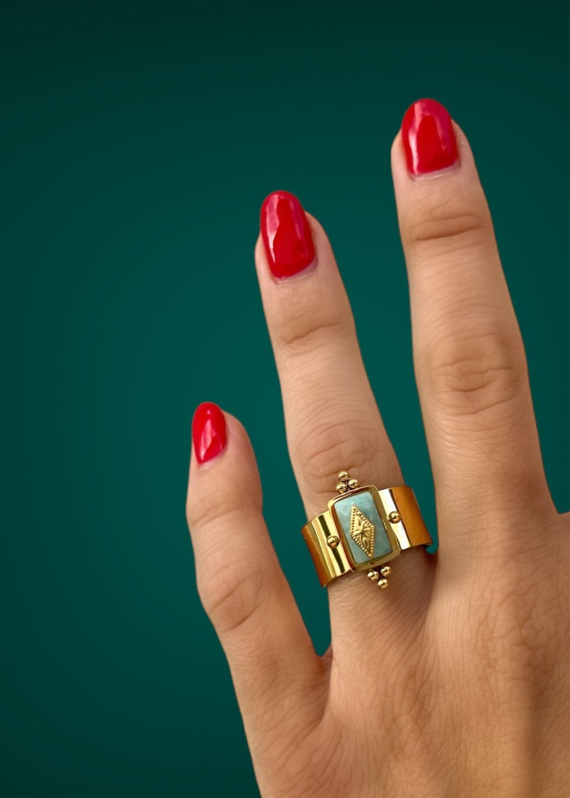 amazonite ring