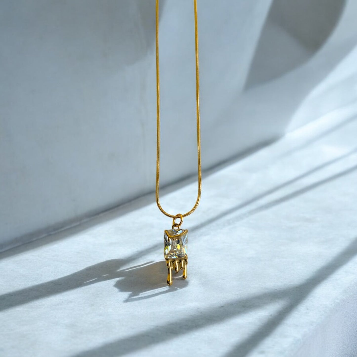 sparkly dripping pendant
