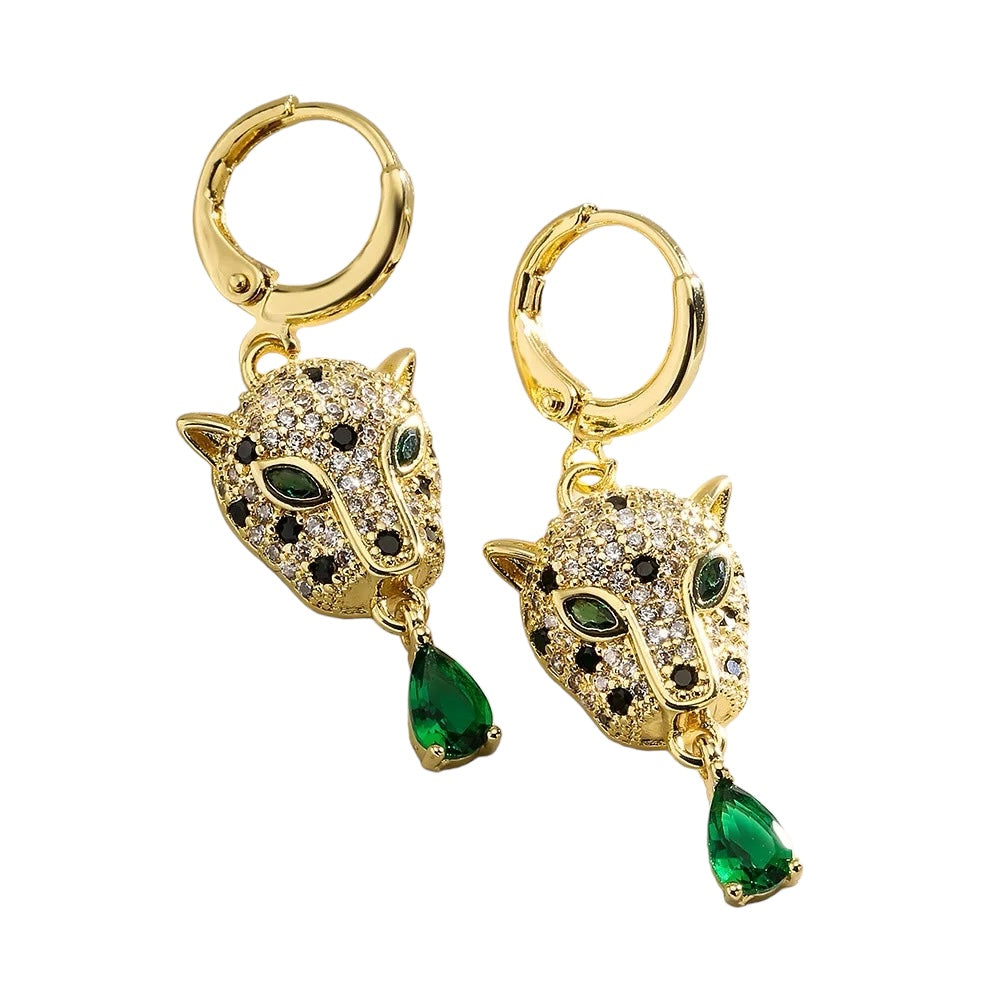 Leopard earrings