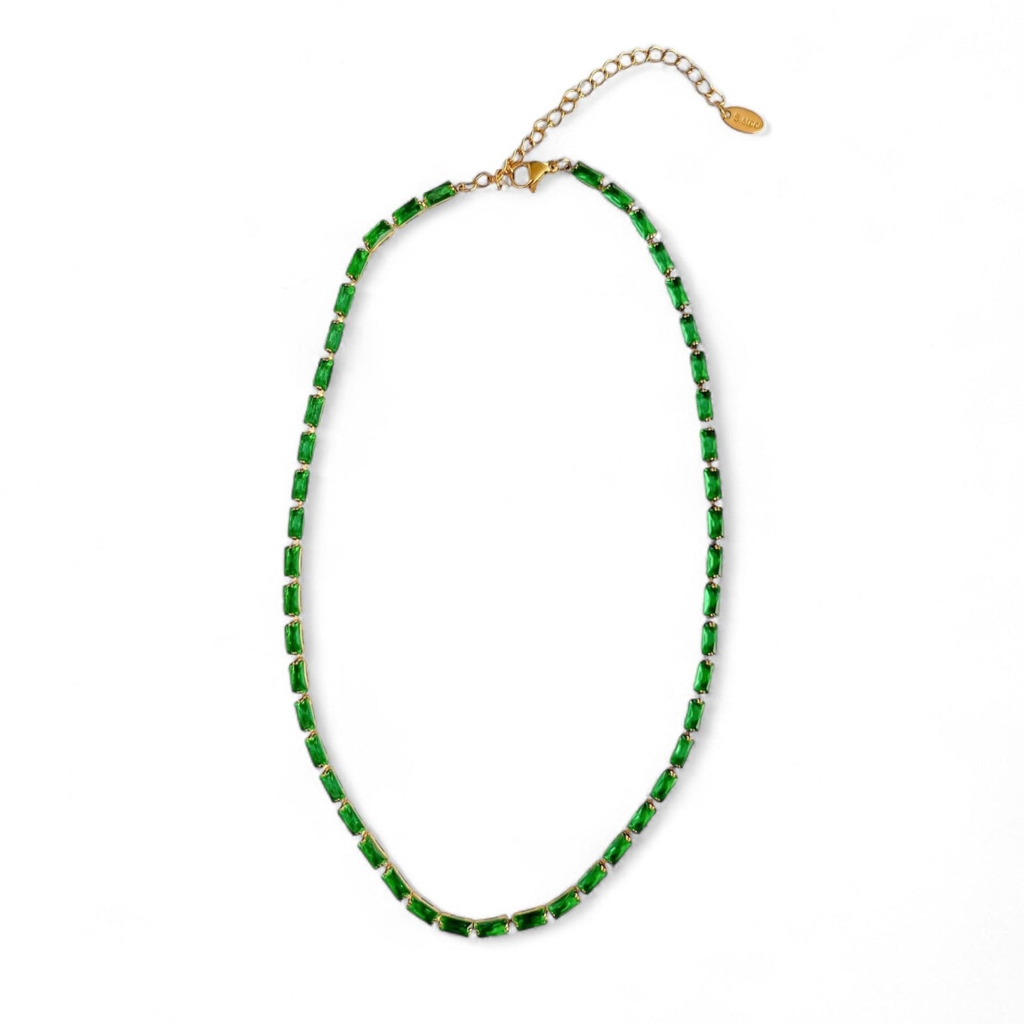 emerald tennis choker