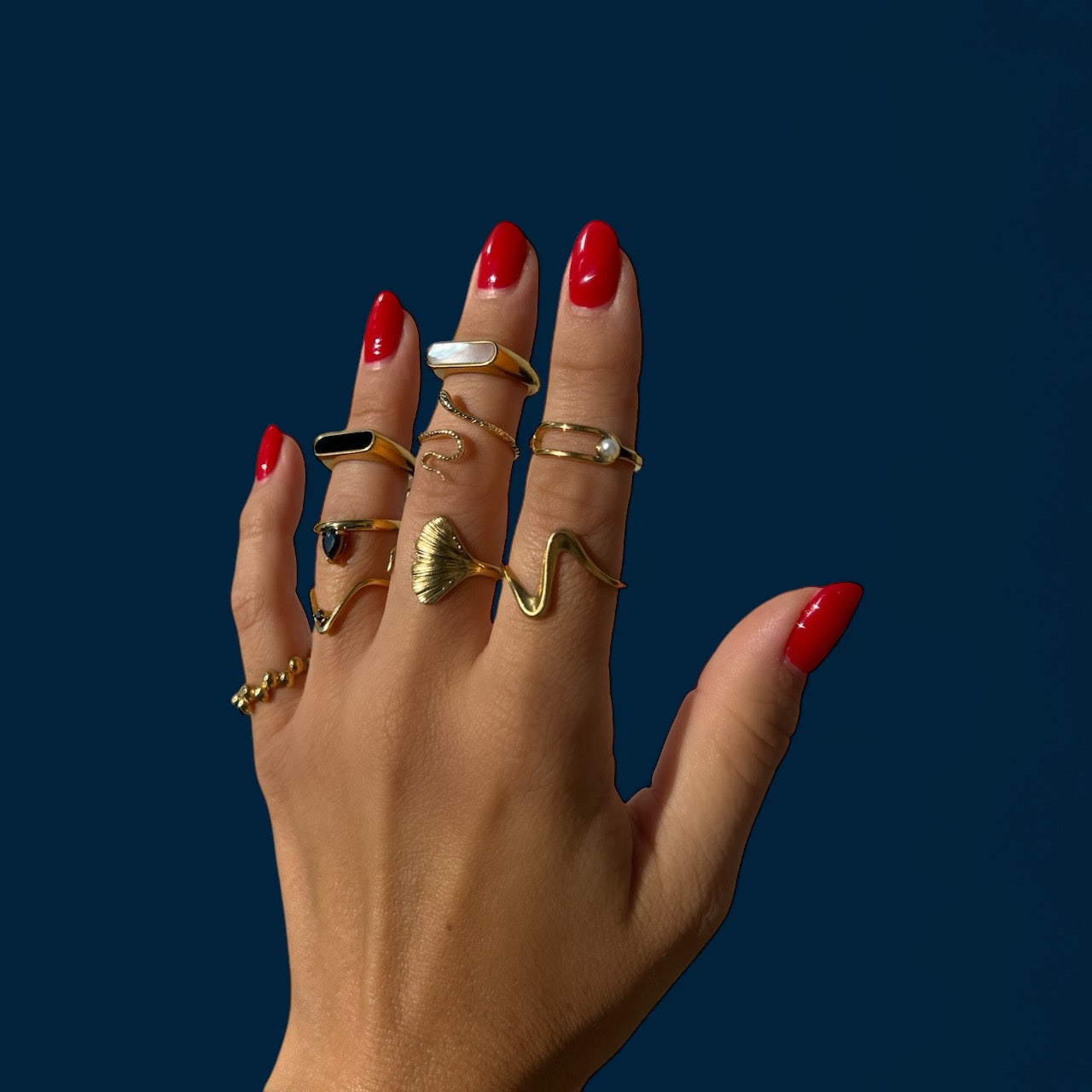 cool stacked rings