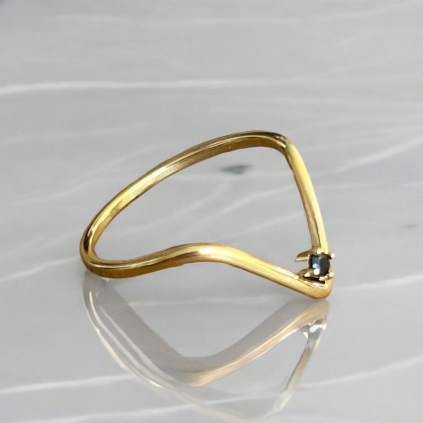 black stone ring