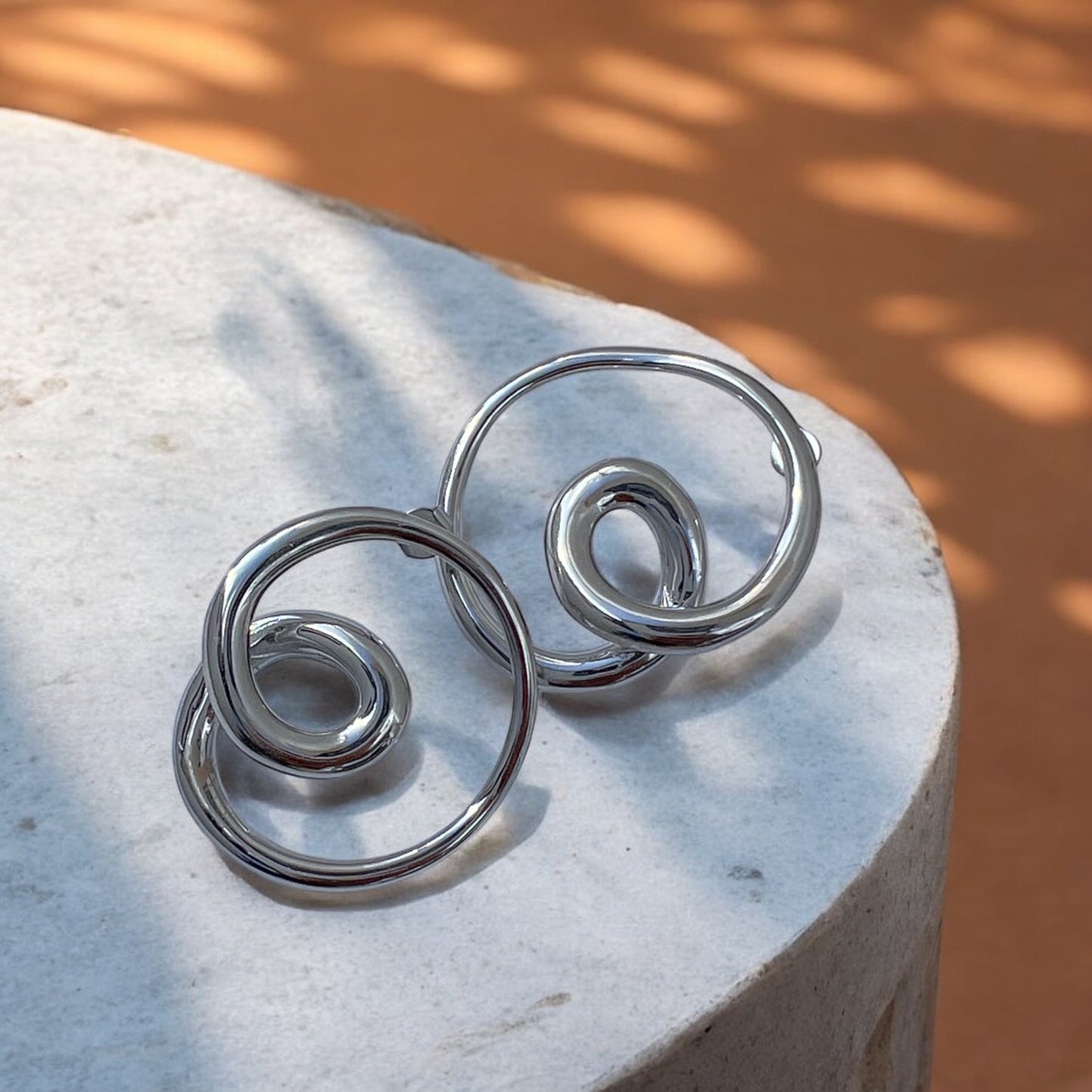 waterproof spiral earrings