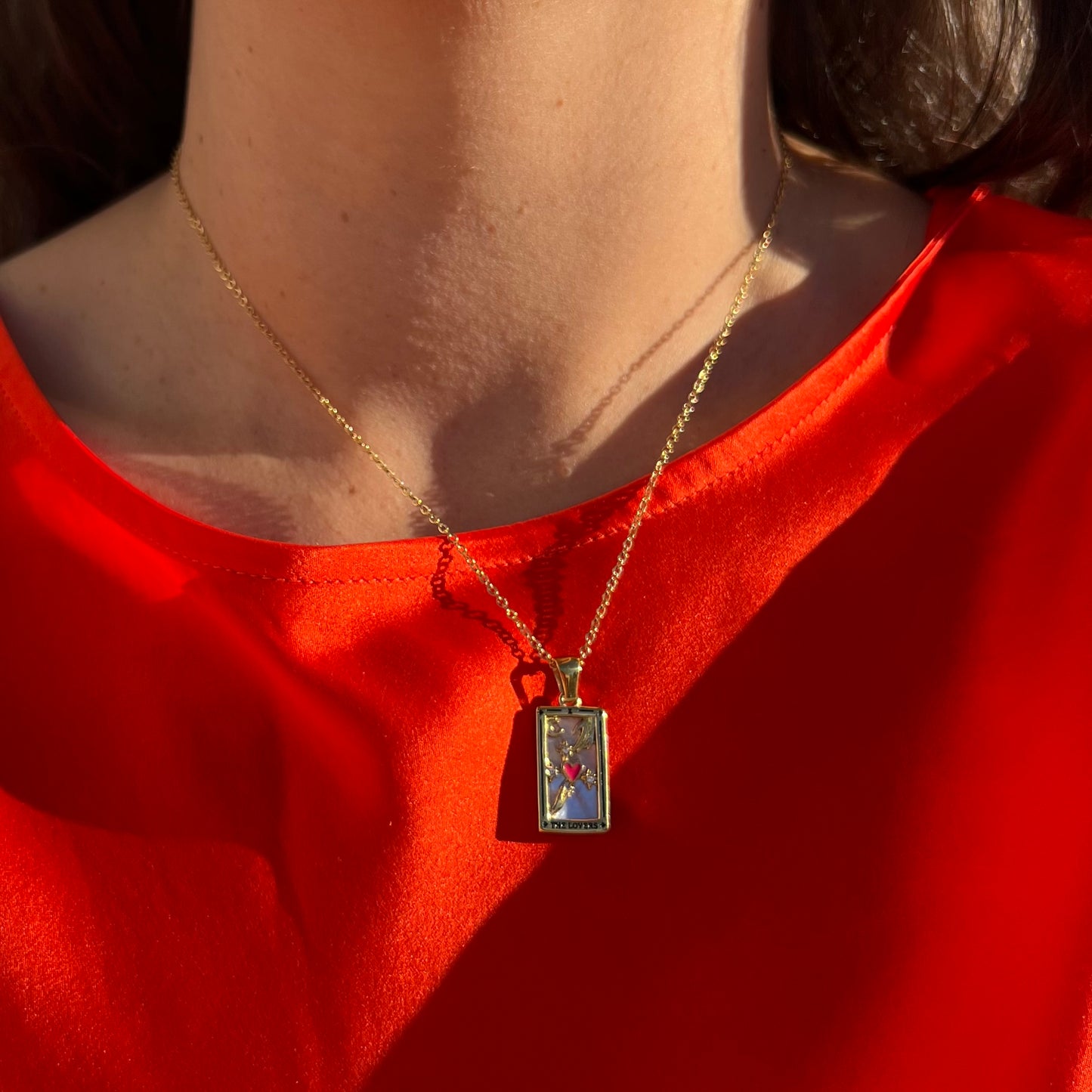 The lovers tarot necklace
