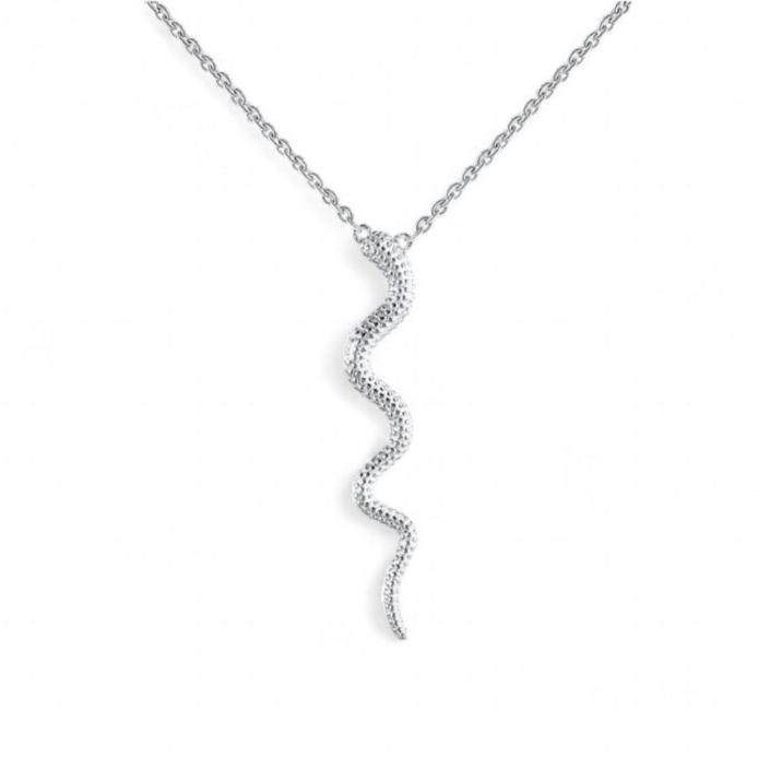 silver snake necklace