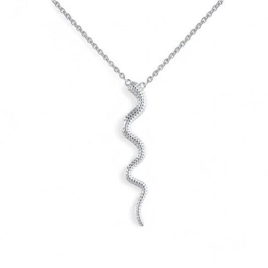 silver snake necklace