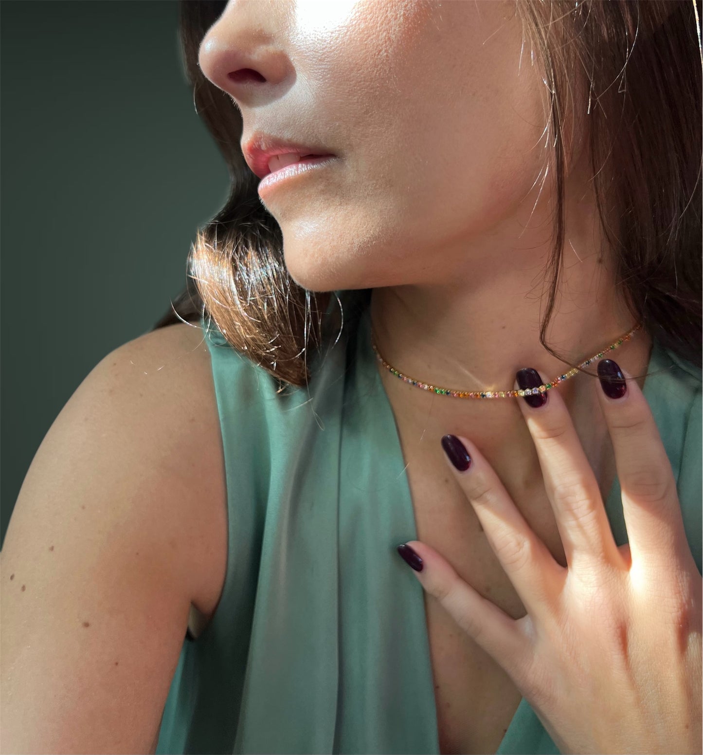 Alexa rainbow choker