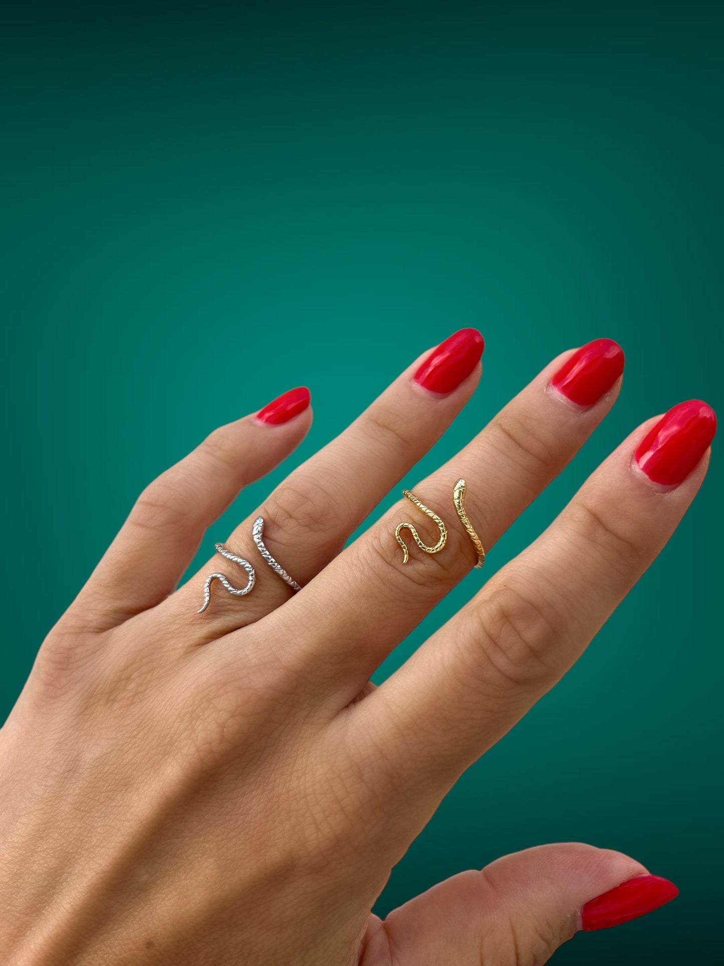 dainty snake rings