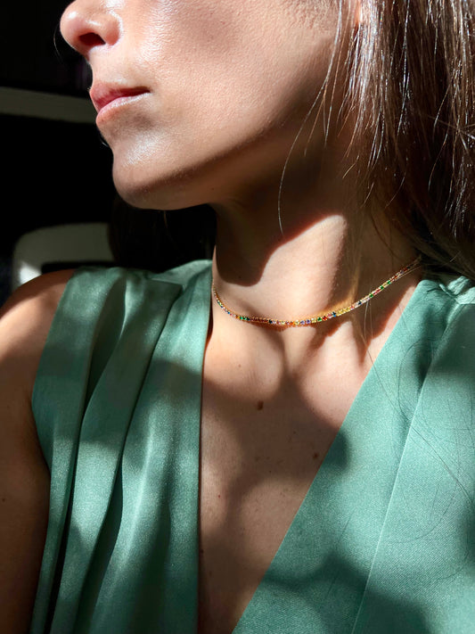 Alexa rainbow choker