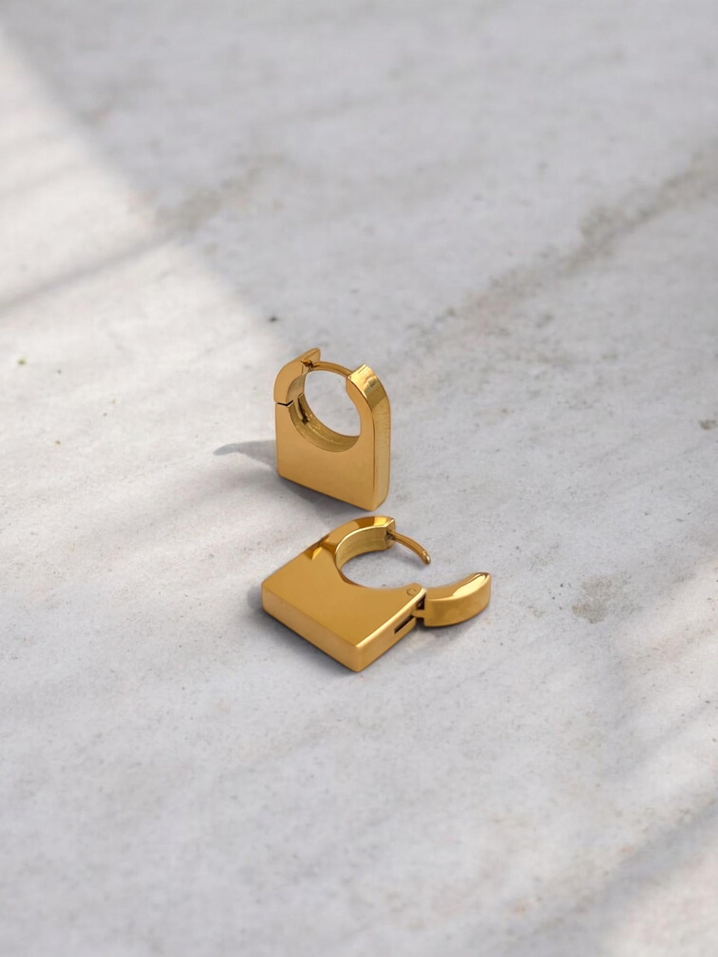 Leya lock earrings