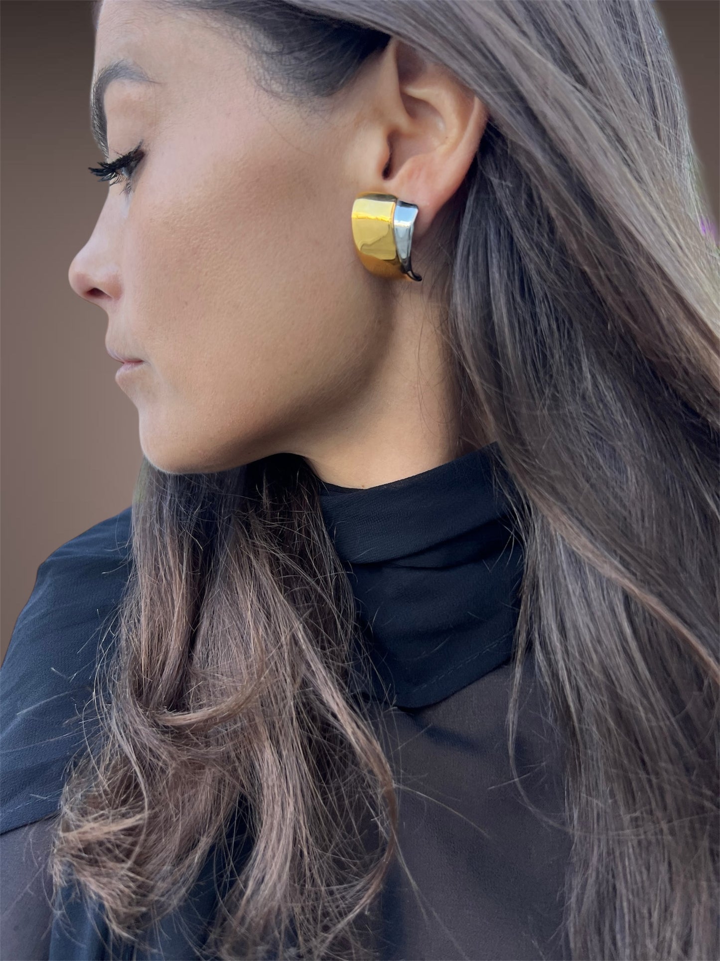 Dua fan earrings