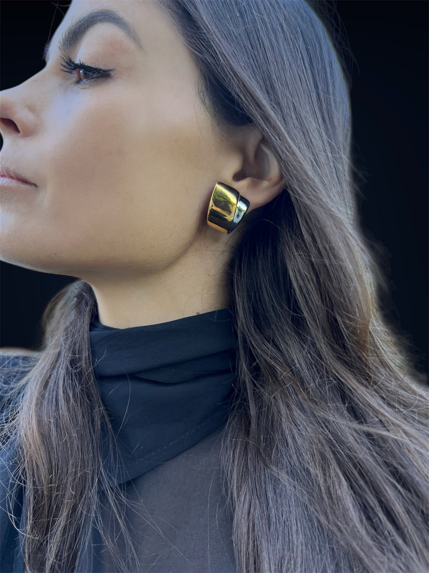 Dua fan earrings