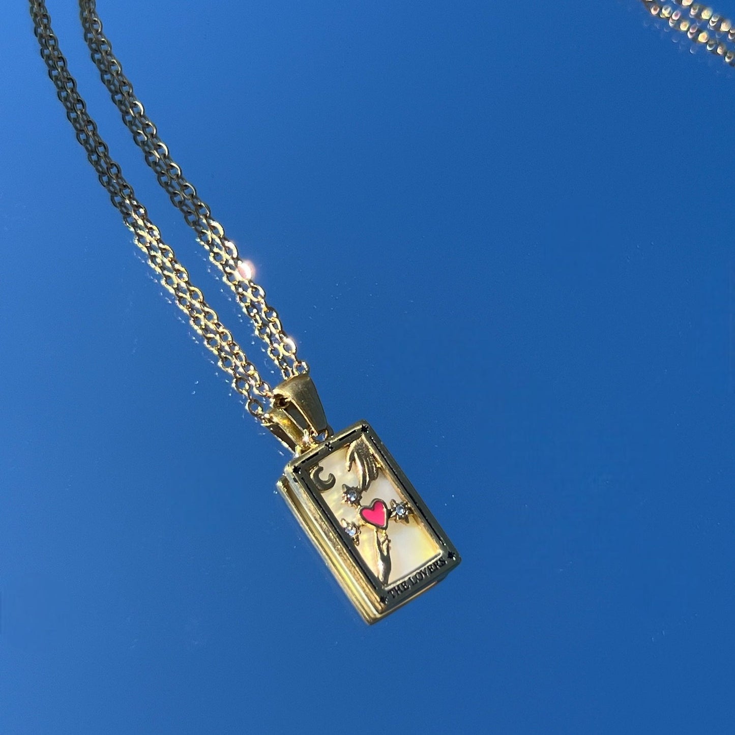 The lovers tarot necklace