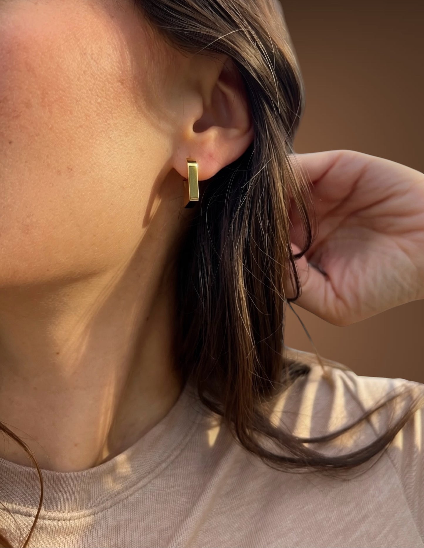 Leya lock earrings