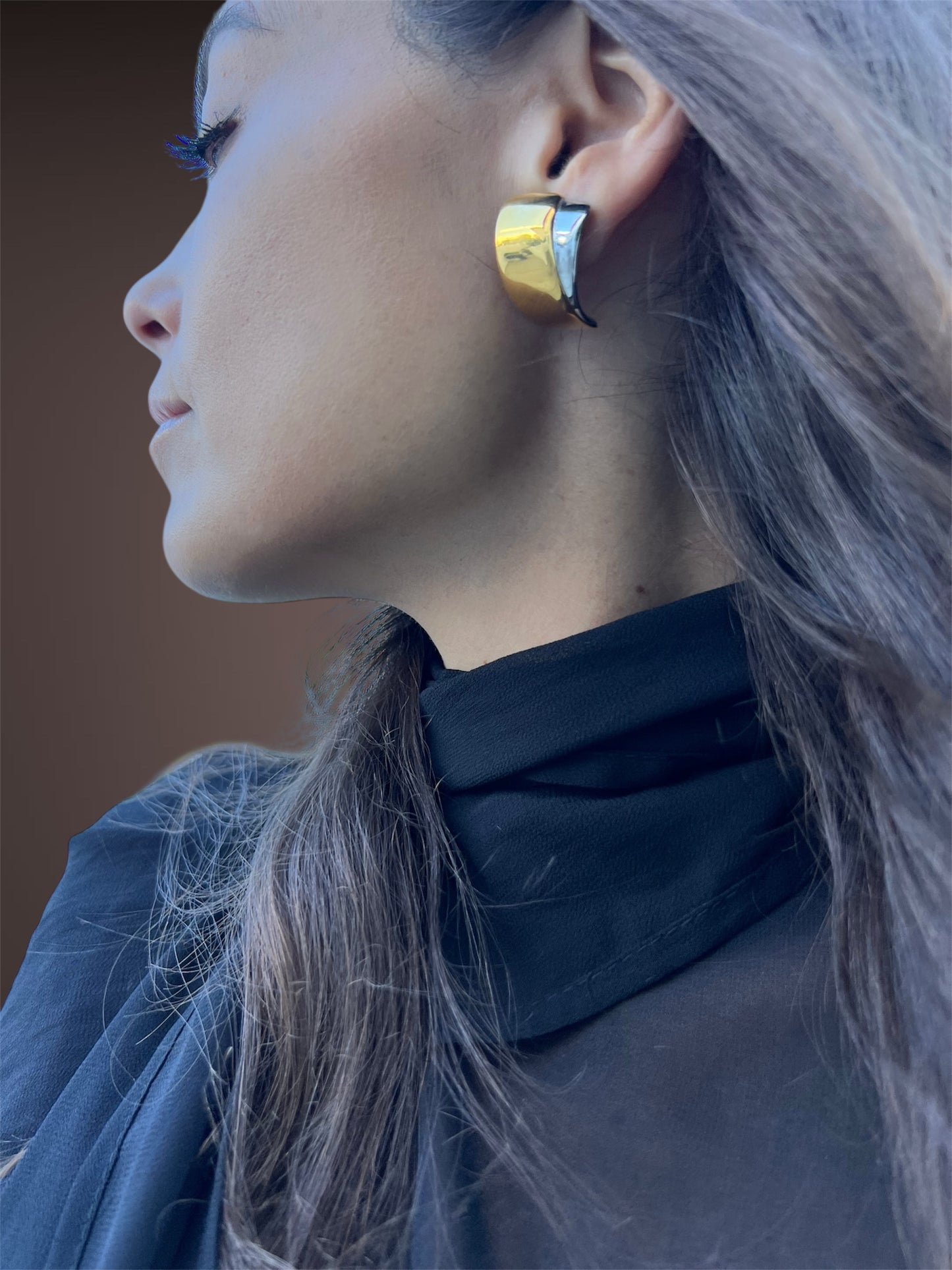 Dua fan earrings