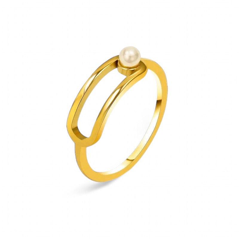 single pearl ring