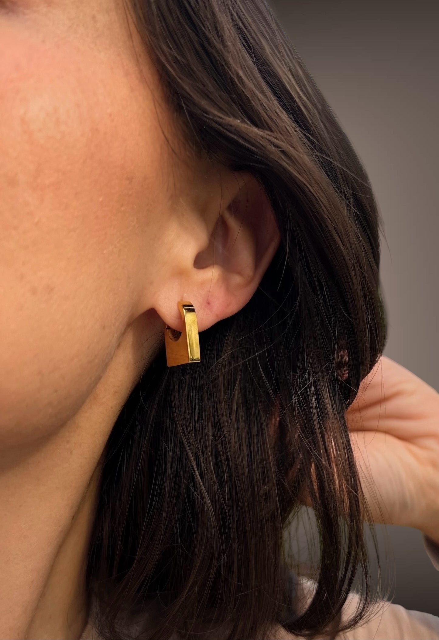 Leya lock earrings