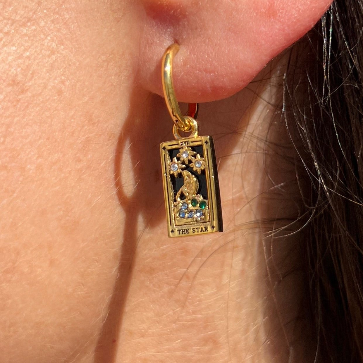 the star tarot earrings