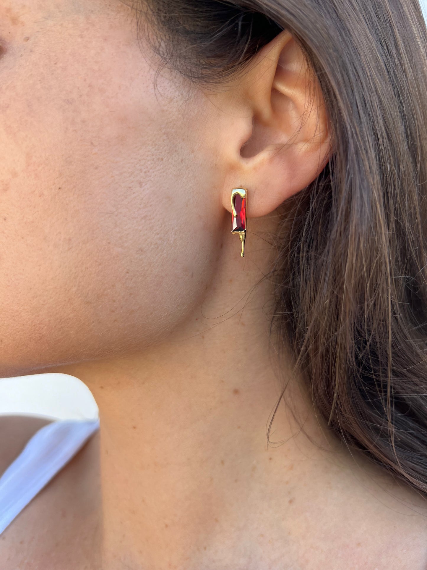 drip stud earrings