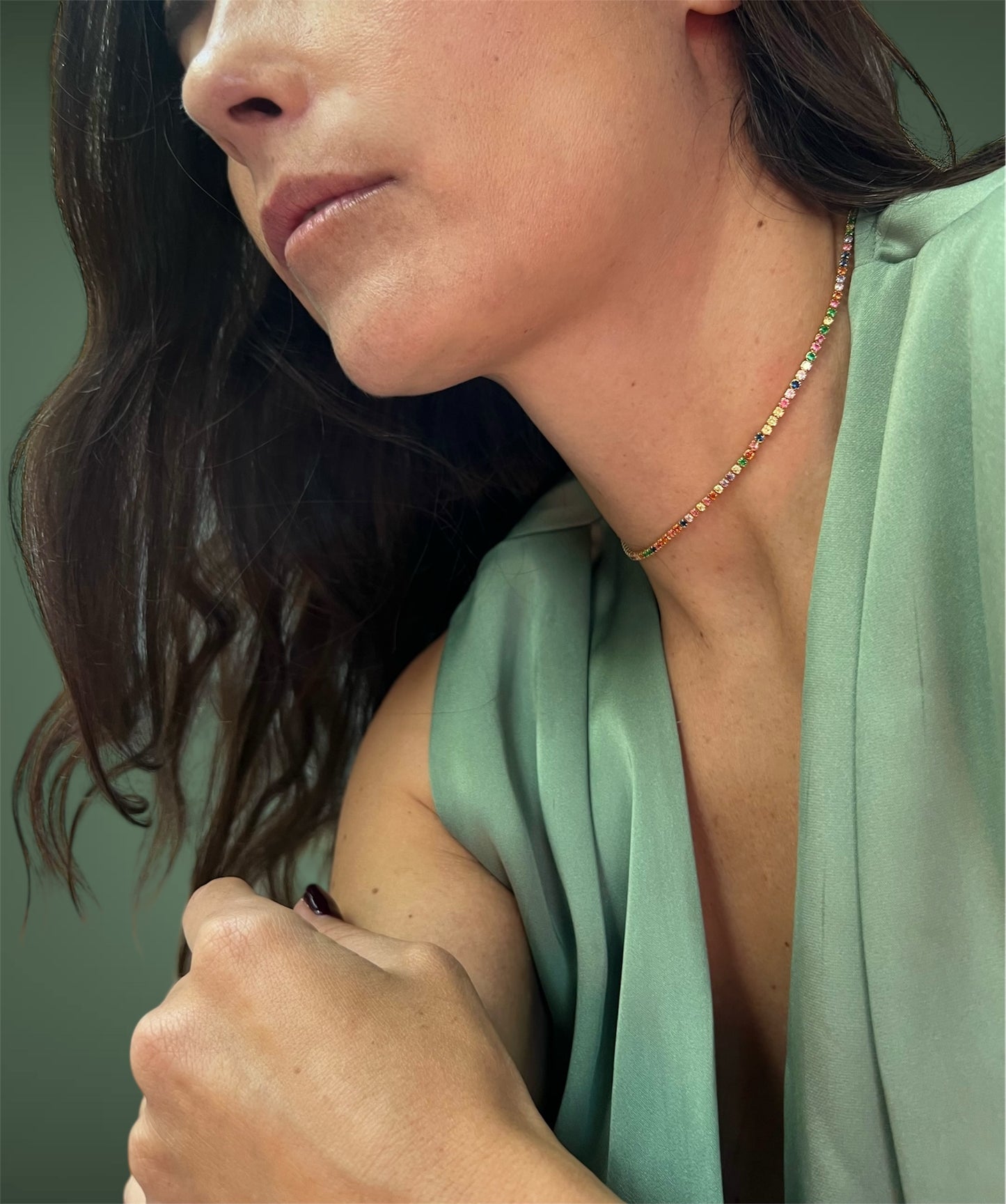 Alexa rainbow choker