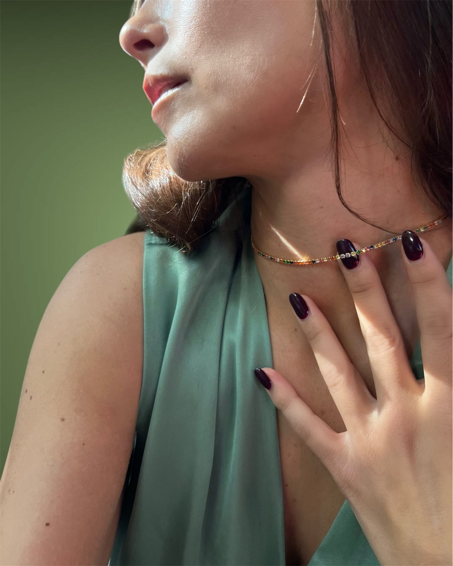 Alexa rainbow choker